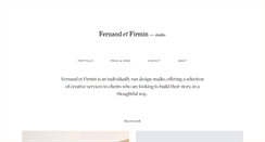 Desktop Screenshot of fernandetfirmin.com